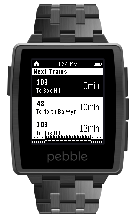 TramFinder for Pebble